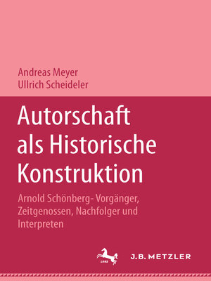 cover image of Authorshaft als historicische Konstrution